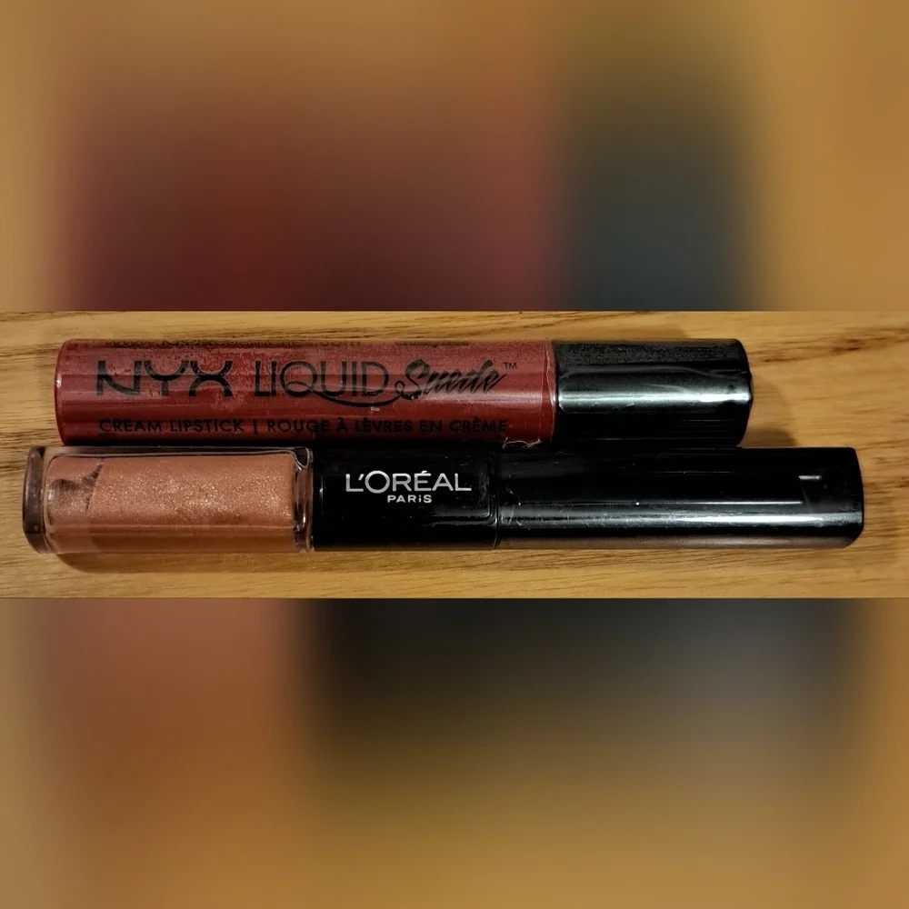 NIB Lot Of 2 NYX & Loreal Liquid Lipstick Cosmetic Makeup Beauty